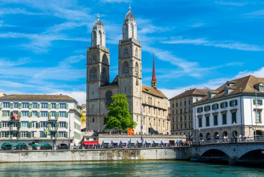 Grossmünster Church, Zurich, Switzerland